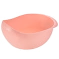 thumbnail image 1 of Uxcell Rice Washer Strainer Colander Fruit Washing Bowl Vegetable Rice Washer Drain Basket with Handle Fruit Bowl-Pink, 1 of 6