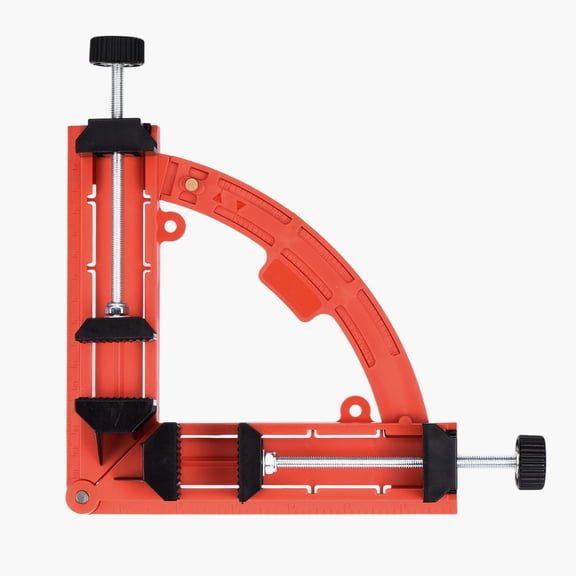 Uxcell Right Angle Clamp 7.48"(190mm) ABS Plastic 30-90 Degree Adjustable Woodworking Corner Clamp Photo Frame Vise Fixture Tools for Home Improvement Wooden DIY Projects, Red