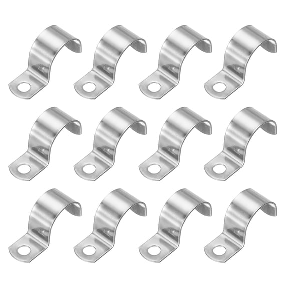 Uxcell Rigid Pipe Strap, 304 Stainless Steel Conduit Clamp 1 Hole ...