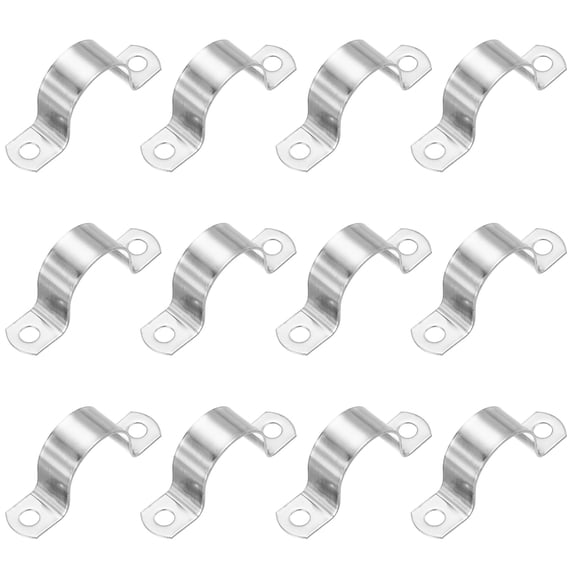 Uxcell Rigid Pipe Strap, 304 Stainless Steel Conduit Clamp 2 Hole ...