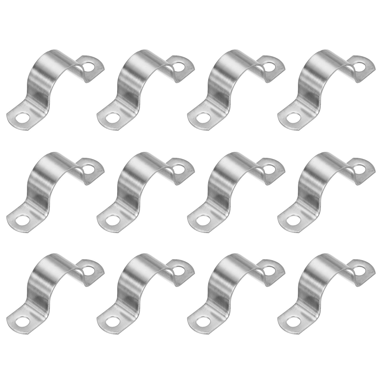 Uxcell Rigid Pipe Strap, 304 Stainless Steel Conduit Clamp 2 Hole ...