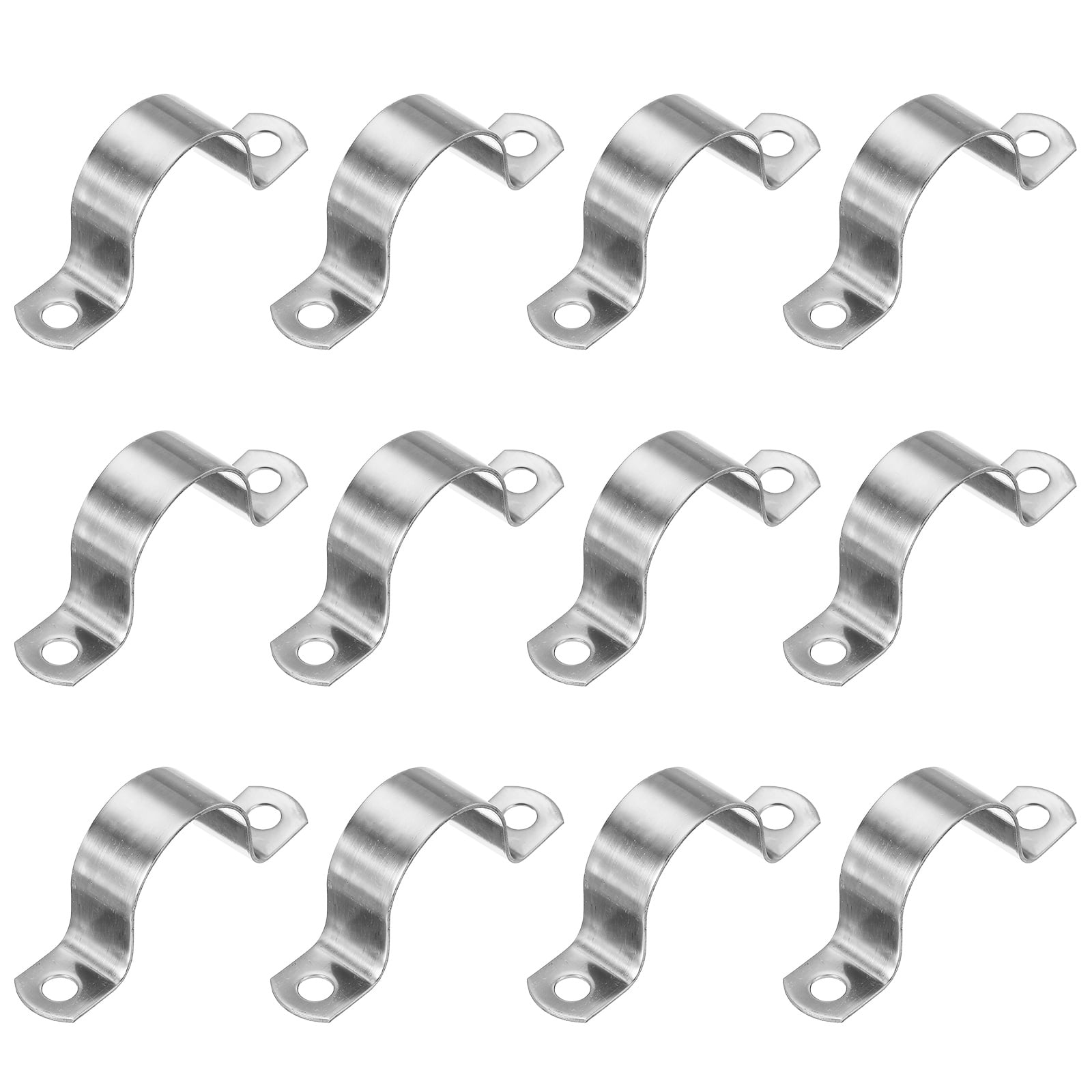 Uxcell Rigid Pipe Strap, 304 Stainless Steel Conduit Clamp 2 Hole ...