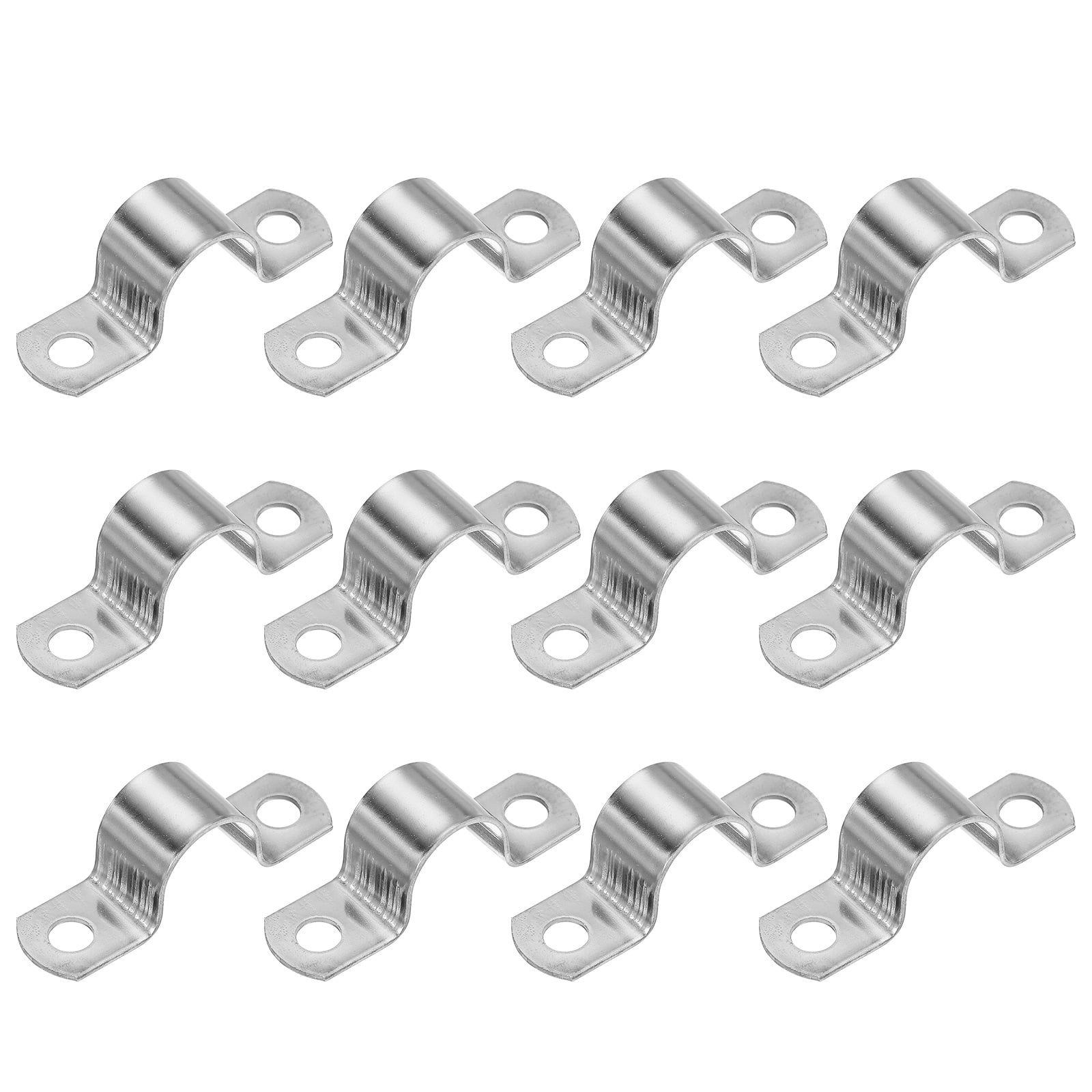 Uxcell Rigid Pipe Strap, 304 Stainless Steel Conduit Clamp 2 Hole ...