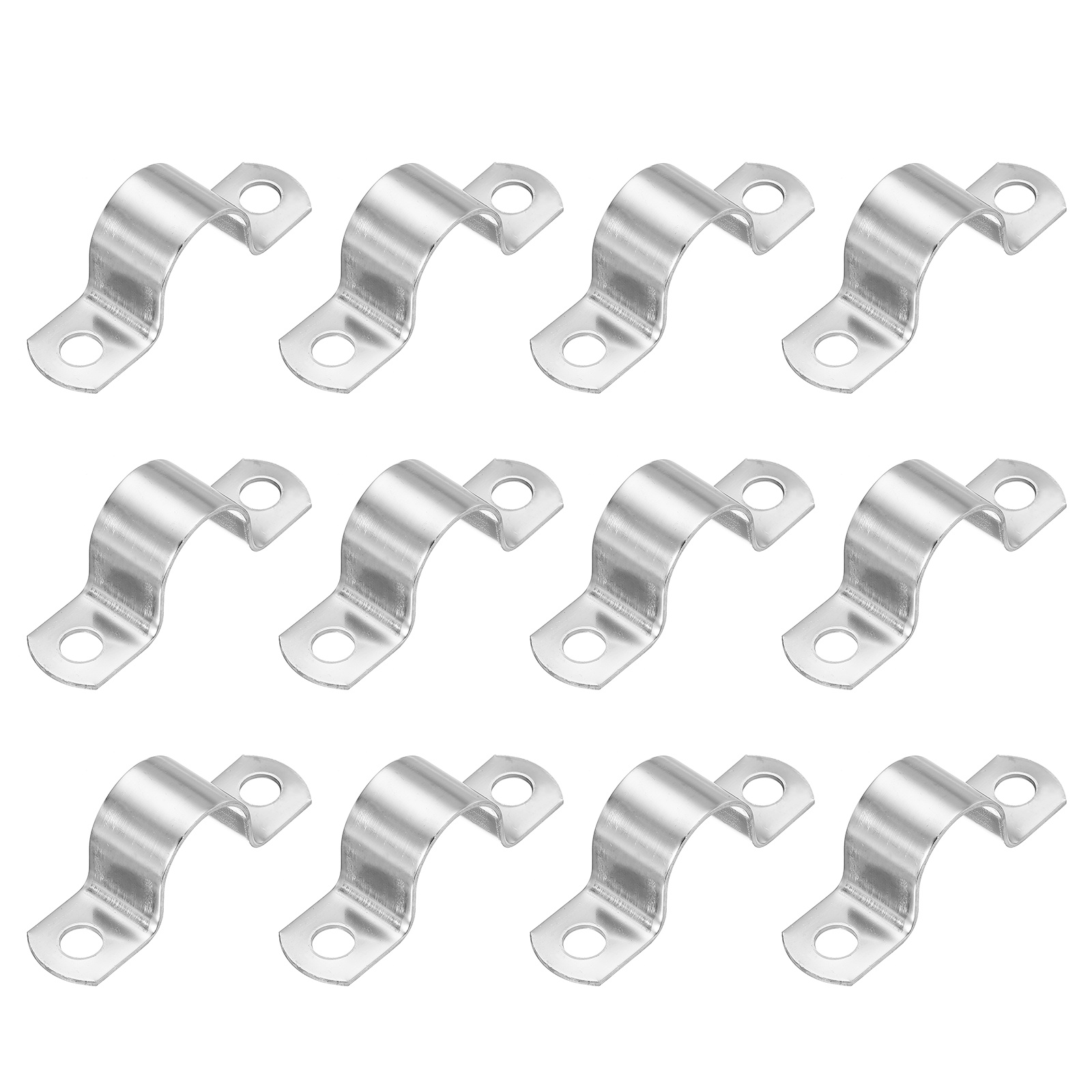 Uxcell Rigid Pipe Strap, 304 Stainless Steel Conduit Clamp 2 Hole ...