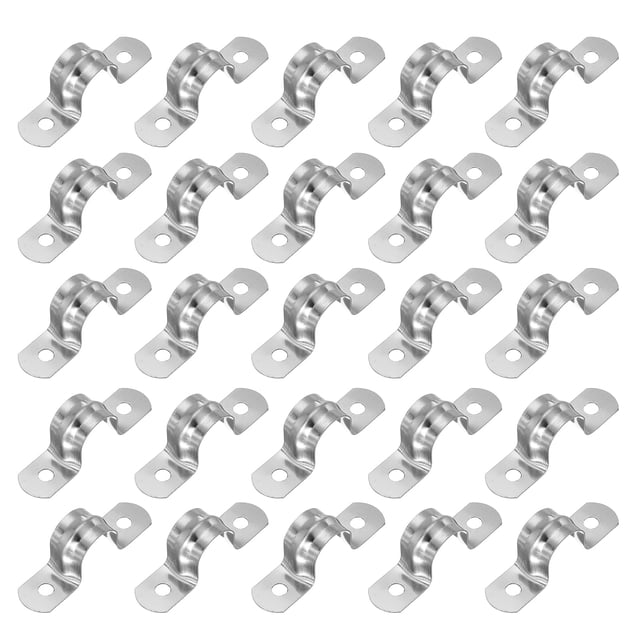 Uxcell Rigid Pipe Strap, 304 Stainless Steel Conduit Clamp 2 Hole U ...