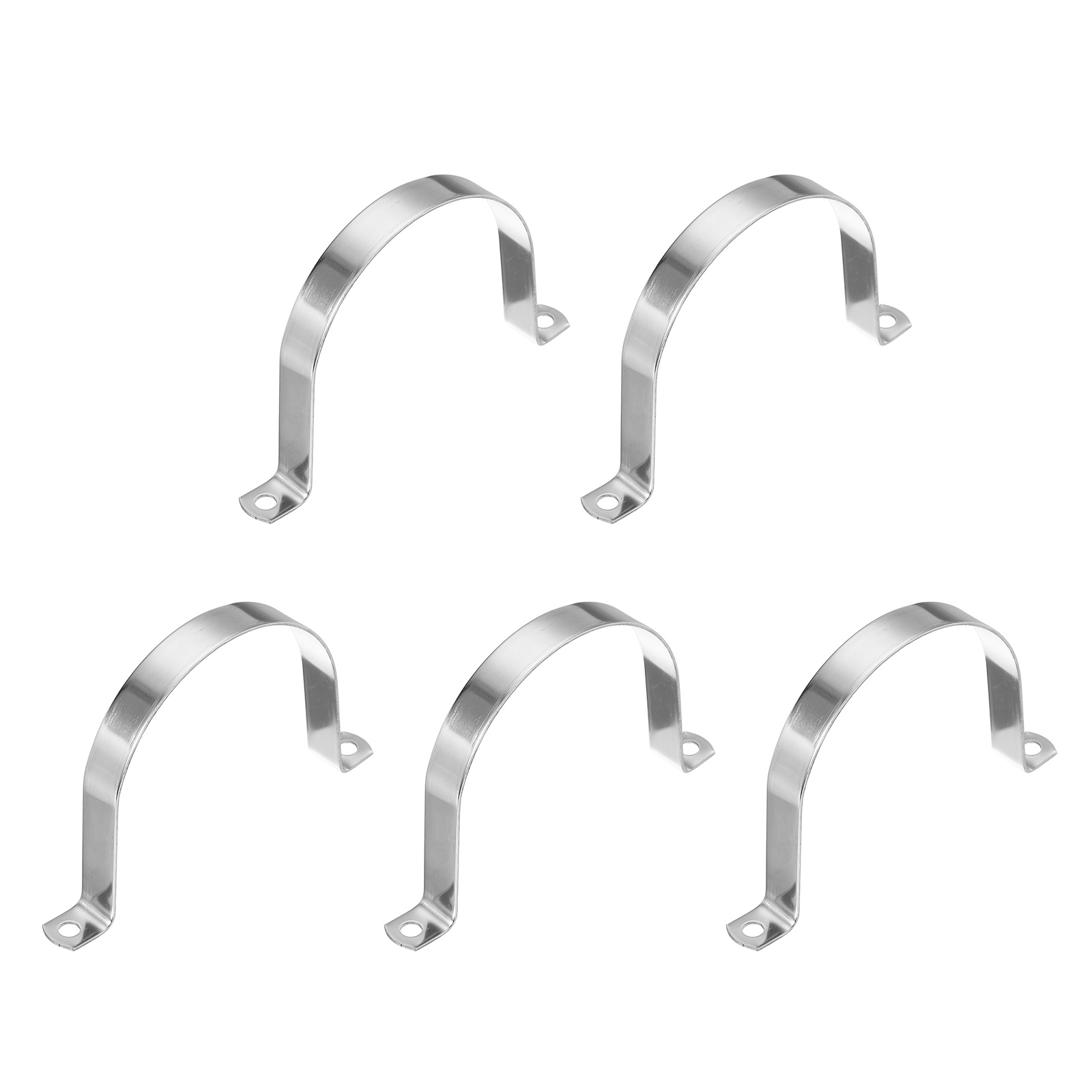 Uxcell Rigid Pipe Strap, 304 Stainless Steel Conduit Clamp 2 Holes ...