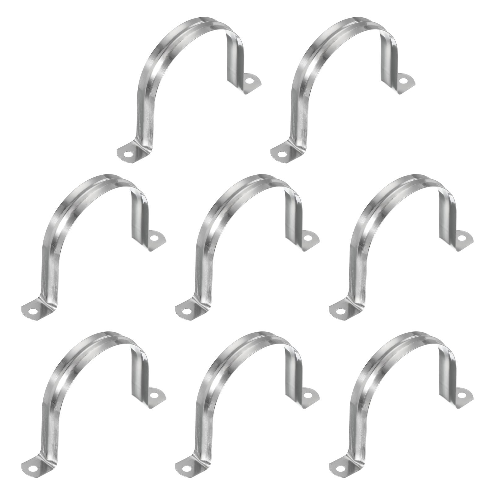 Uxcell Rigid Pipe Strap, 304 Stainless Steels Conduit Clamp 2 Hole U ...