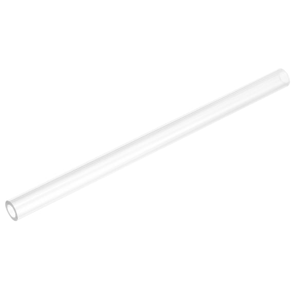 Uxcell Rigid Round Clear Tubing 10mm(3/8") ID x 16mm(5/8") OD x 0.8Ft(250mm) Length Plastic Tube