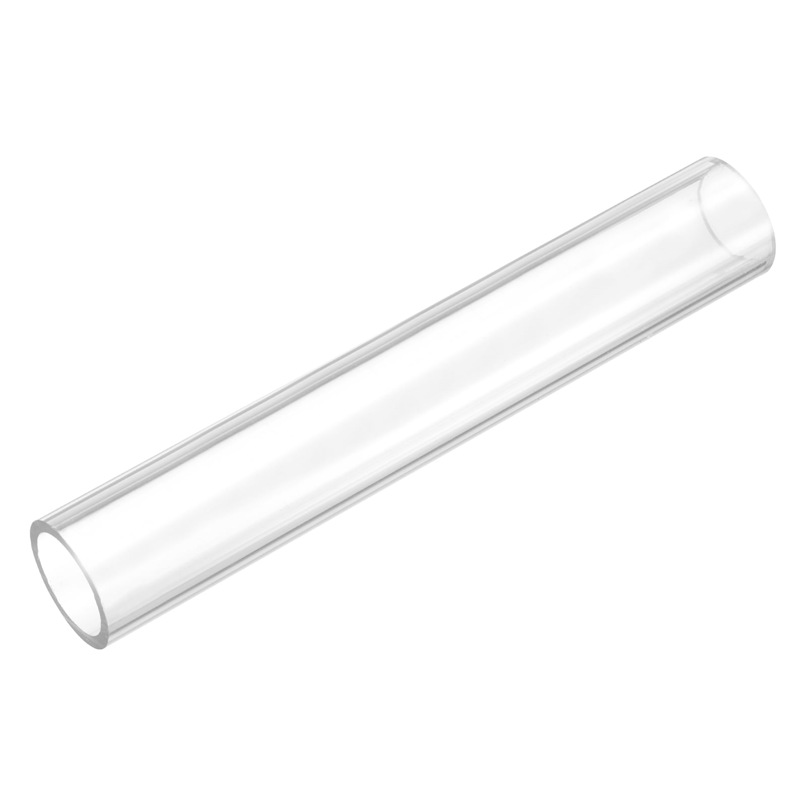 Clear Polycarbonate Tube - 22mm ID X 25mm OD, 2ft Length, Rigid Plastic Tube For DIY, Lamps, Water Level Indicators