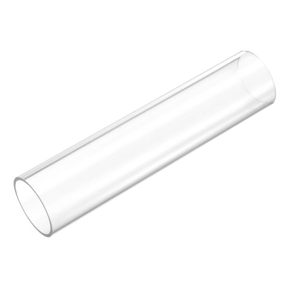 Uxcell Rigid Round Clear Tubing 32mm(1 1/4") ID x 35mm(1 3/8") OD x 0.5Ft(150mm) Length Plastic Tube