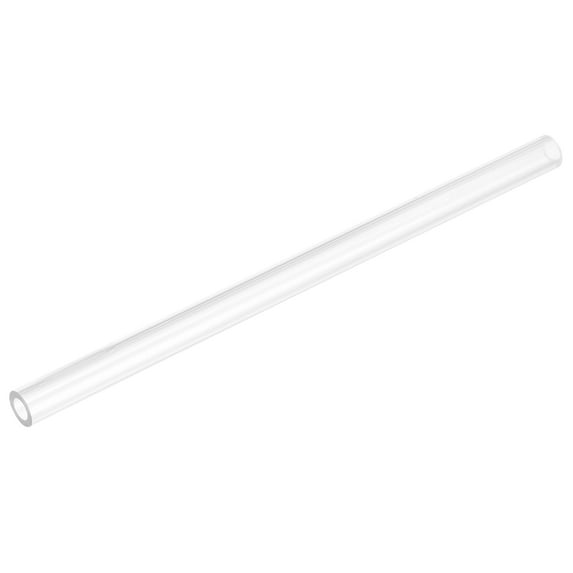 Uxcell Rigid Round Clear Tubing 8mm(5/16") ID x 14mm(9/16") OD x 0.8Ft(250mm) Length Plastic Tube