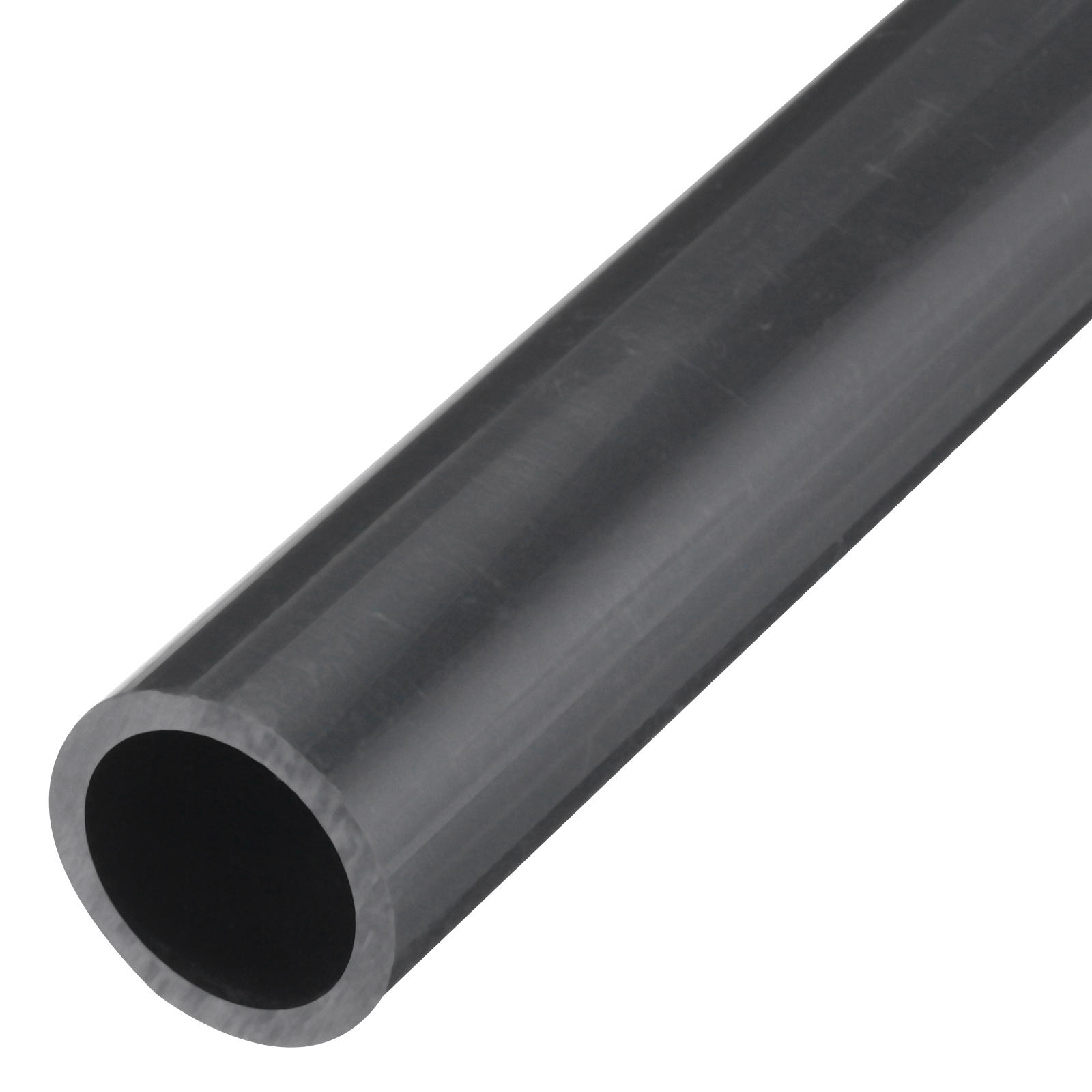 Uxcell Rigid Round Pipe Light Grey High Impact for Water Pipe 0.76 x 0. ...