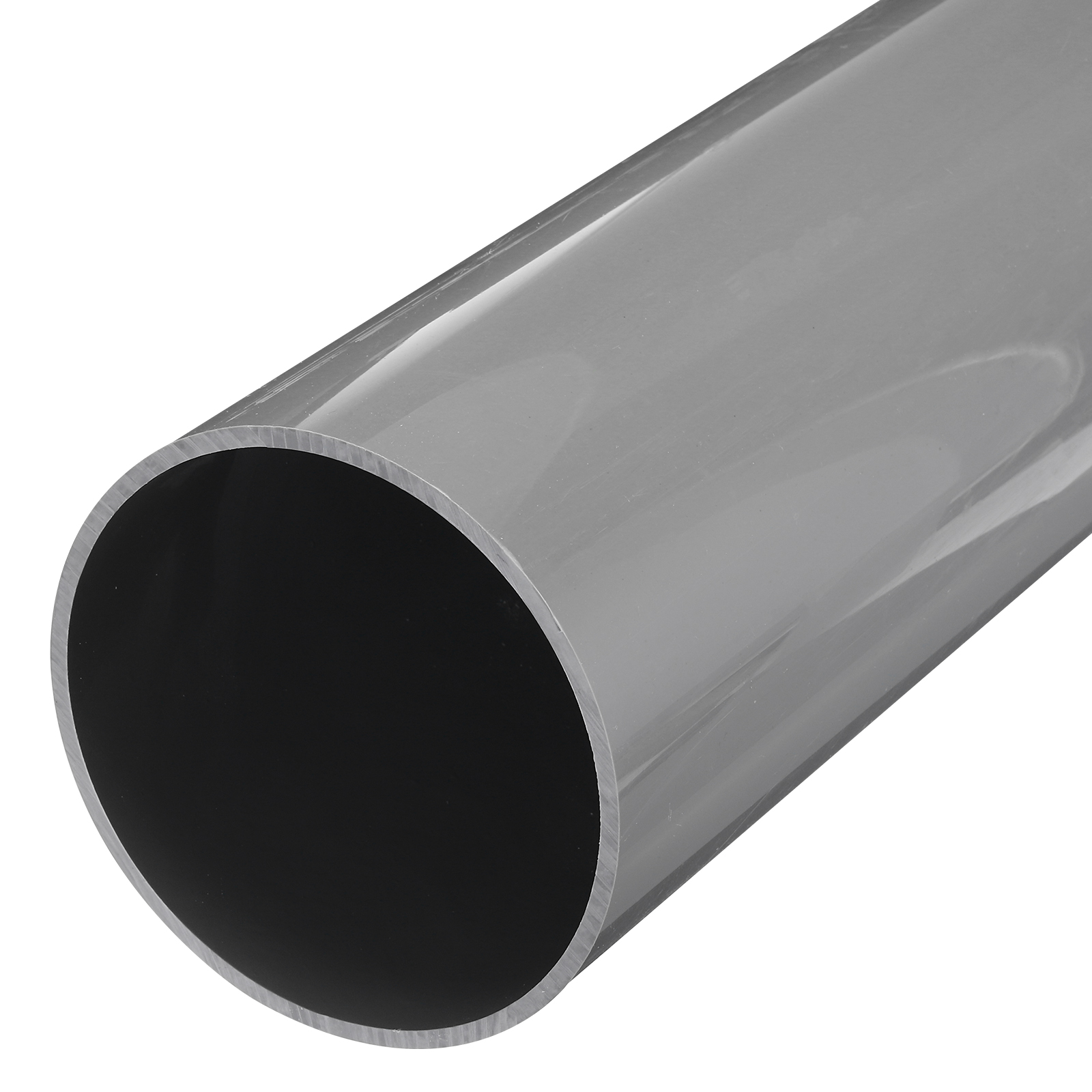 Uxcell Rigid Round Pipe Light Grey High Impact for Water Pipe 5.17 x 5. ...
