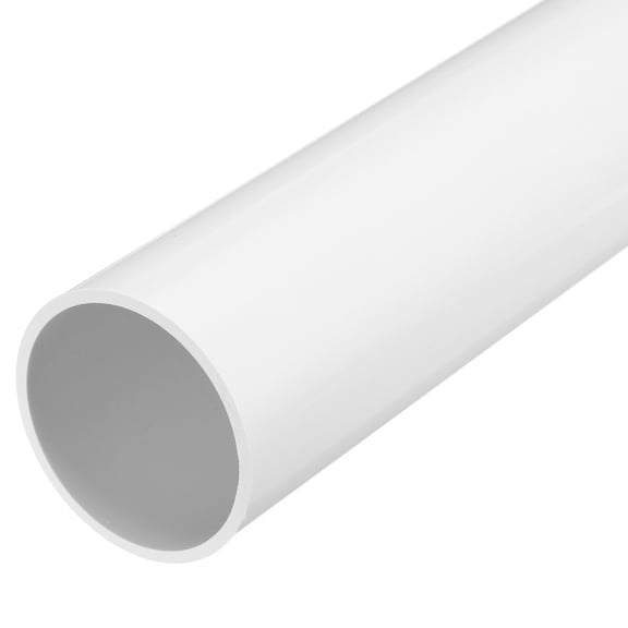 Uxcell Rigid Round Pipe White High Impact for Water Pipe 2.67 x 2.95"