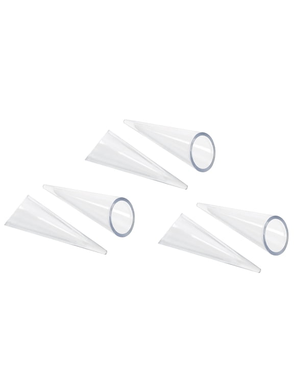 Ring Display Holder Jewelry Ring Display Cone Showcase Stand Single Finger Rings Organizer Transparent Pack of 6