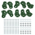 thumbnail image 1 of Rock Climbing Holds, 10 Pcs Small Climbing Rock Wall Grips with Double Hole for Playground Accessory, Green-B, 1 of 7