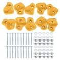 thumbnail image 1 of Rock Climbing Holds, 10 Pcs Large Climbing Rock Wall Grips with Double Hole for Playground Accessory, Yellow-A, 1 of 7