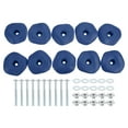 thumbnail image 1 of Rock Climbing Holds, 10 Pcs Climbing Rock Wall Grips with Single Holes for Playground Accessories, Blue-C, 1 of 7