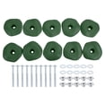 thumbnail image 1 of Rock Climbing Holds, 10 Pcs Climbing Rock Wall Grips with Single Holes for Playground Accessories, Green-C, 1 of 7