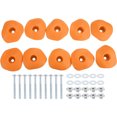 thumbnail image 1 of Rock Climbing Holds, 10 Pcs Climbing Rock Wall Grips with Single Holes for Playground Accessories, Yellow-D, 1 of 7
