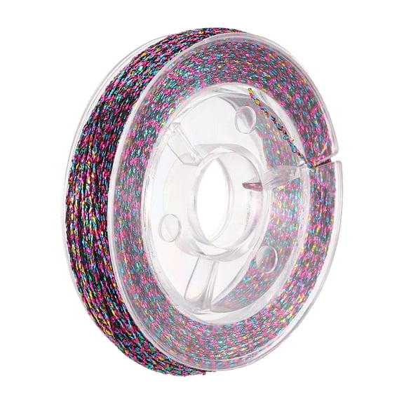 Uxcell Rod Wrapping Thread, 300D Metallic DIY Fishing Rod Guides Fixing Line-Fitting For (Fishing Pole Making Repair) 100M/109 Yards & 1 Roll & Metal & Spotted Color