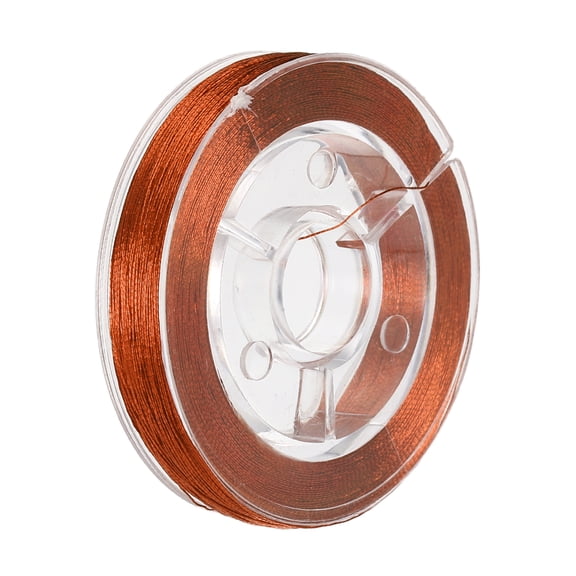 Uxcell Rod Wrapping Thread, 300D Metallic DIY Fishing Rod Guides Fixing Line-Fitting For(Fishing Pole Making Repair) 100M/109 Yards & 1 Roll & Metal & Dark Orange
