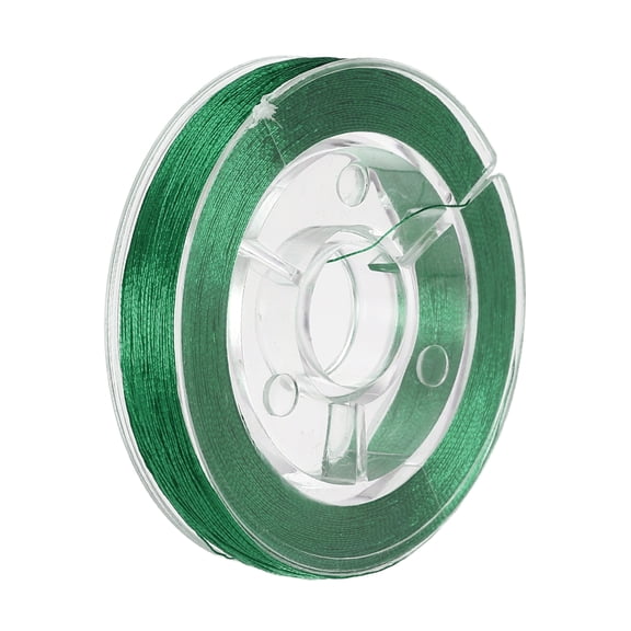 Uxcell Rod Wrapping Thread, 300D Metallic DIY Fishing Rod Guides Fixing Line-Fitting For(Fishing Pole Making Repair) 100M/109 Yards & 1 Roll & Metal & Green