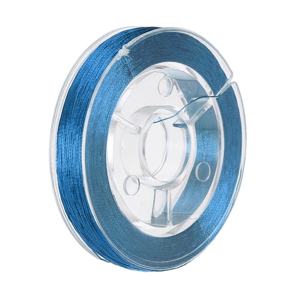 Uxcell Rod Wrapping Thread, 300D Metallic DIY Fishing Rod Guides Fixing Line-Fitting For(Fishing Pole Making Repair) 100M/109 Yards & 1 Roll & Metal & Light Blue