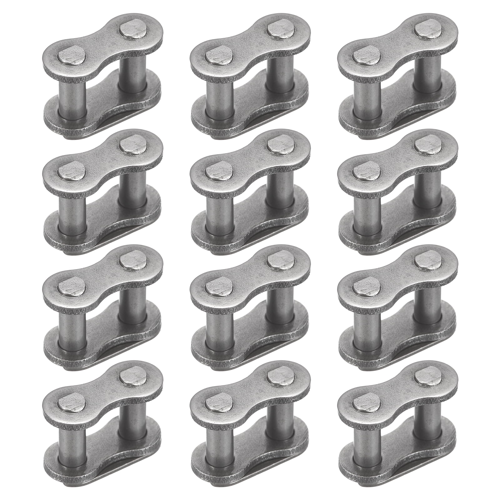 Split Link Direction Uxcell Roller Chain Offset Link, (3/8 Inch) (12 Pcs), Carbon Steel Full ...