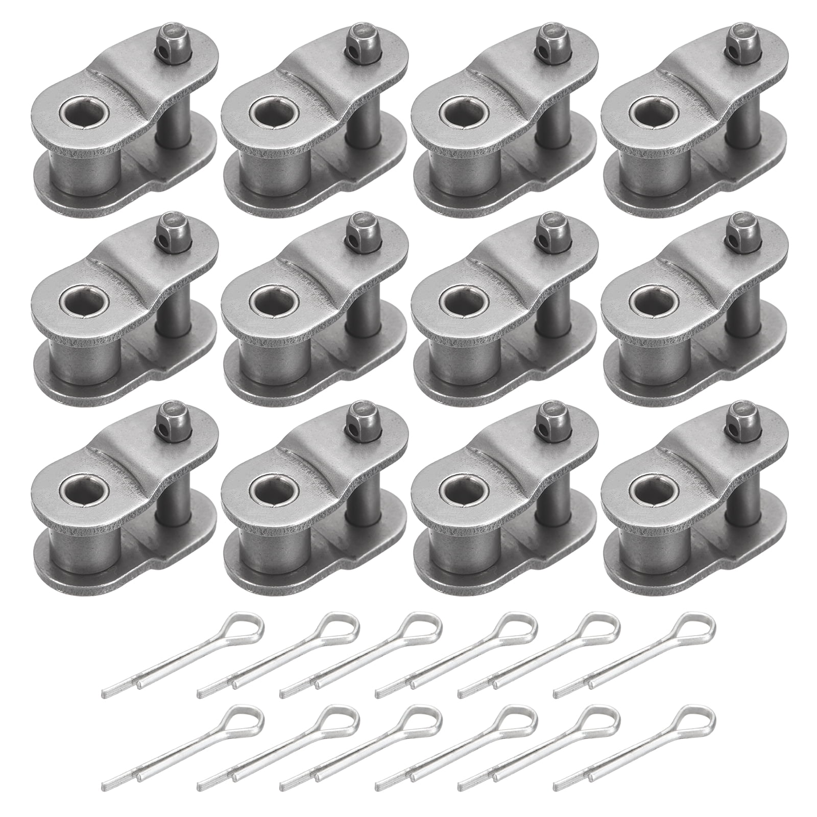 Uxcell Roller Chain Offset Link, (5/8 Inch) (12 Pcs), Carbon Steel Half ...