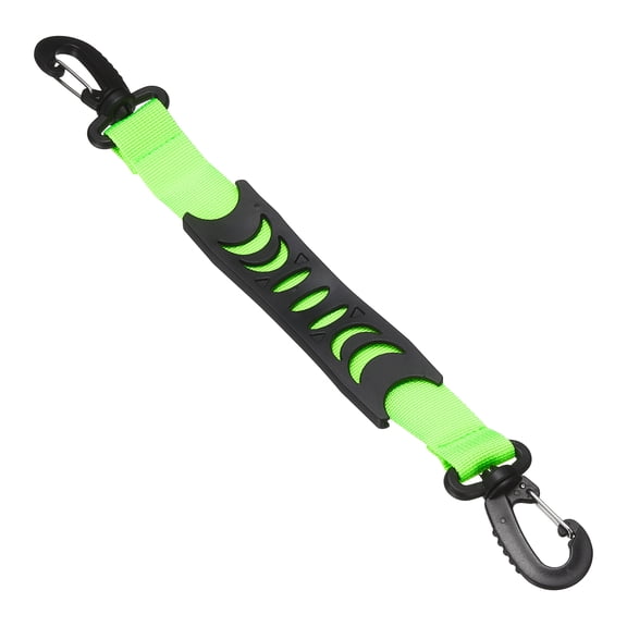 Uxcell Roller Skate Lifter, Skate Leash with Carrying Handle Buckle Fixing Accessory 13 Inch & 1 Pack & Nylon & Fluorescent Green - Fitting for (Ski Boots/Snowboard Shoes/Skating Shoes)