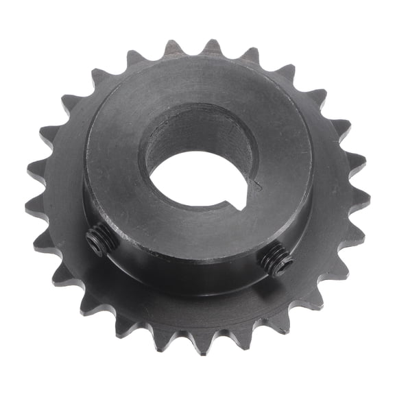 Uxcell Roller Sprocket B Type, Single Strand Pitch, C45 Carbon Steel, Keyway with Set Screws 16mm