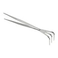 thumbnail image 1 of Uxcell Root Rake, Stainless Steel 3 Prong Hardened Loosening Soil Cultivator with Tweezers Silver, 1 of 6