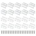 thumbnail image 1 of Uxcell Rope Light Mounting Brackets, 60pcs Neon Fixing Clip Clamp Support Holder for 8mm Neon LED Strip Lighting, 1 of 7