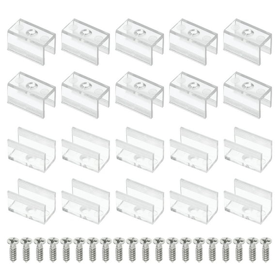 Uxcell Rope Light Mounting Brackets, 60pcs Neon Fixing Clip Clamp Support Holder for 8mm Neon LED Strip Lighting
