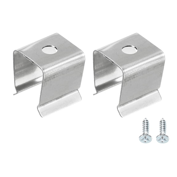 Uxcell Rope Light Mounting Clips Stainless Steel Channel Mounting Holder for 8mm to 11mm Waterproof LED Strip 20 Pack