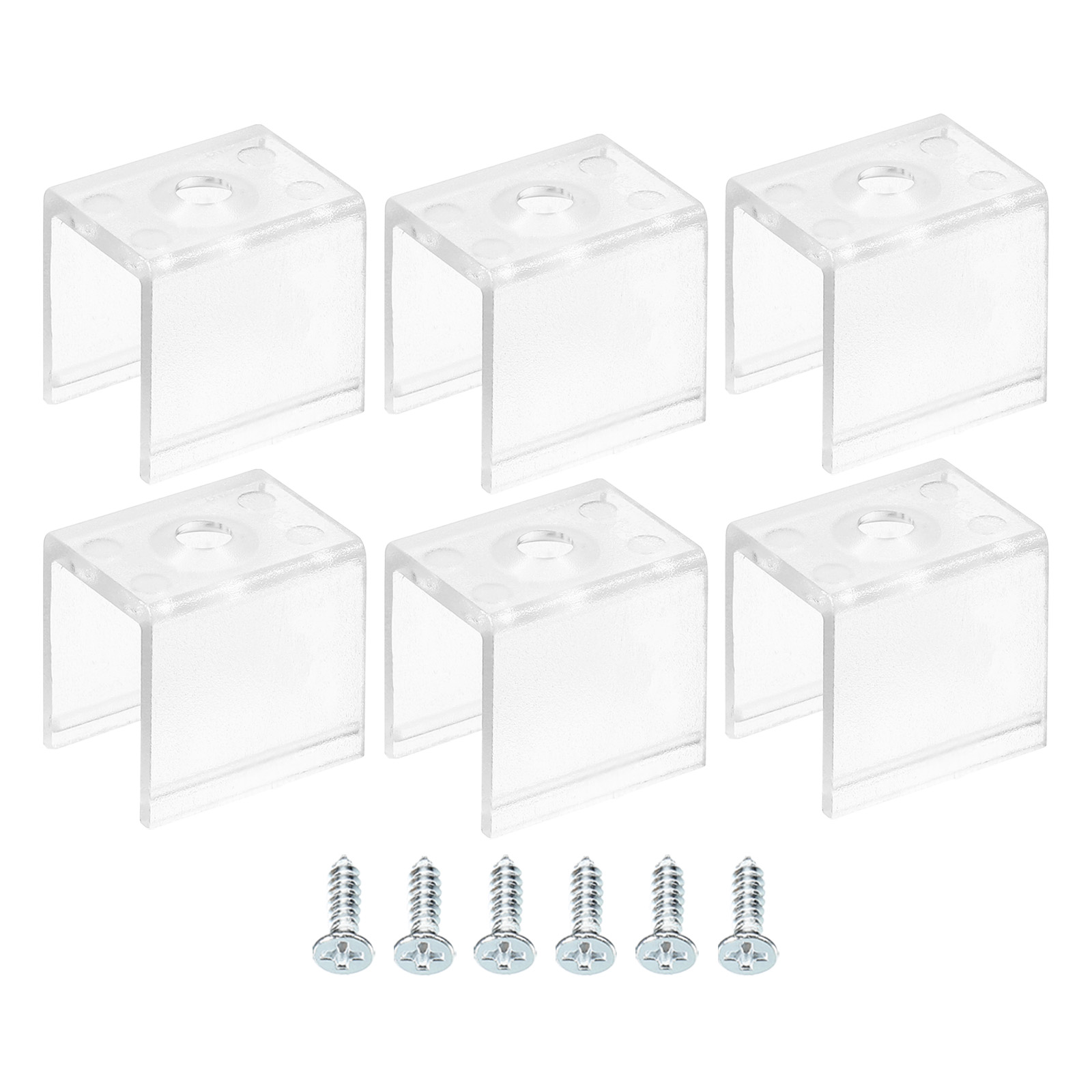 Uxcell Rope Light Mounting Clips Wall Channel Mounting Holder for 11 ...