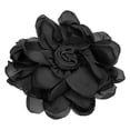 thumbnail image 1 of Uxcell Rose Flower Hair Clips, Fabric Brooch Pins for Women Wedding Party Dance Dress Clothes Accessories, Black, 1 of 7