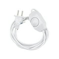 thumbnail image 1 of Uxcell Rotary Cord Switch, AC 250V Slide Control Lamp Dimmer 100-Watt with 6-Feet Power Cord Type A Plug White, 1 of 5