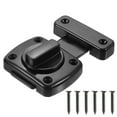 thumbnail image 1 of Uxcell Rotate Bolt Latch, Zinc Alloy Door Lock Gate Latches, 2.6x2" Black 1Pack, 1 of 6