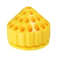 thumbnail image 1 of Uxcell Rotating Burring Holder 35 Holes 360 Degree Rotating Mandrel Drill Holder, Yellow, 1 of 6