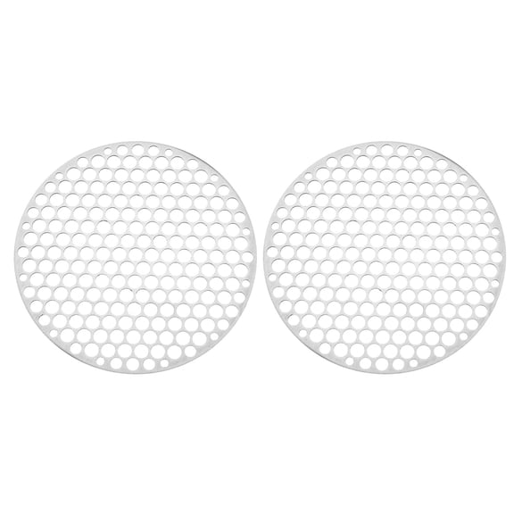 Uxcell Round Barbecue Grill Mesh Grate 2 Pcs 7" Circular Stainless Steel BBQ Mesh Racks
