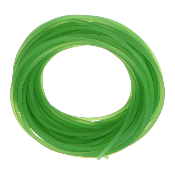 Uxcell Round Belts 1.5mm Dia 10 Meters Length Rough Surface PU Polyurethane, Green