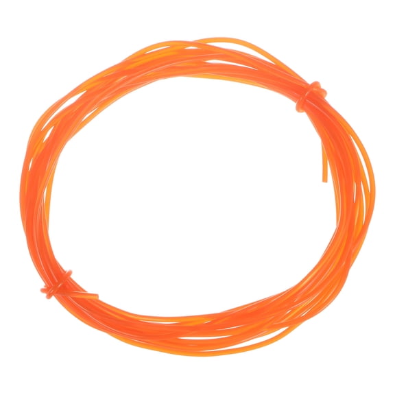 Uxcell Round Belts 2mm Dia 5 Meters Length Smooth Surface PU Polyurethane, Orange