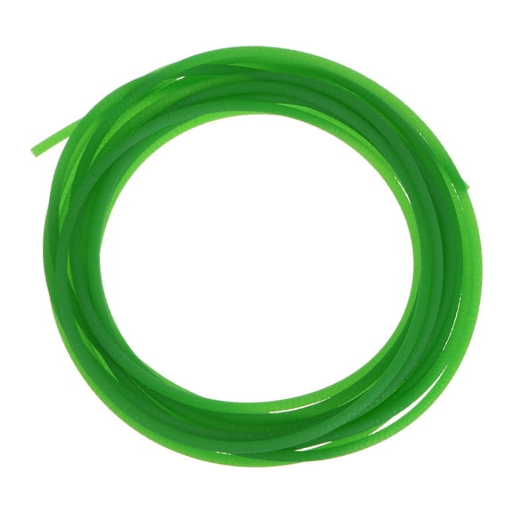 Uxcell Round Belts 3.5mm Dia 5 Meters Length Rough Surface PU Polyurethane, Green