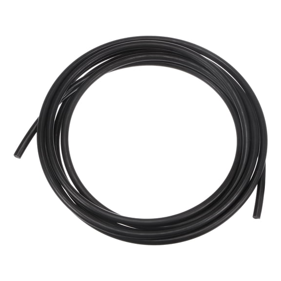 Uxcell Round Belts 7mm Dia 3 Meters Length Smooth Surface PU Polyurethane, Black