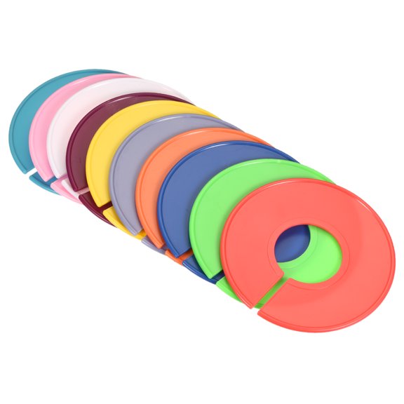 Uxcell Round Blank Wardrobe Size Separators Clothes Divider, Multicolor 30 Pack
