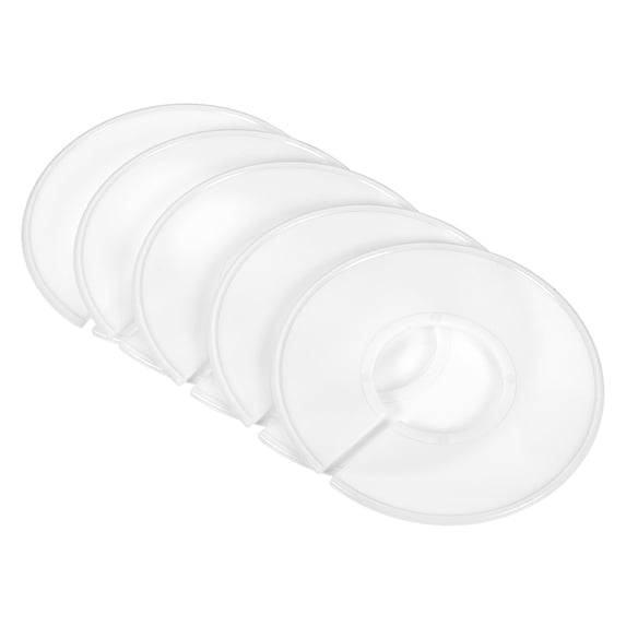 Uxcell Round Blank Wardrobe Size Separators Clothes Divider, White 20 Pack