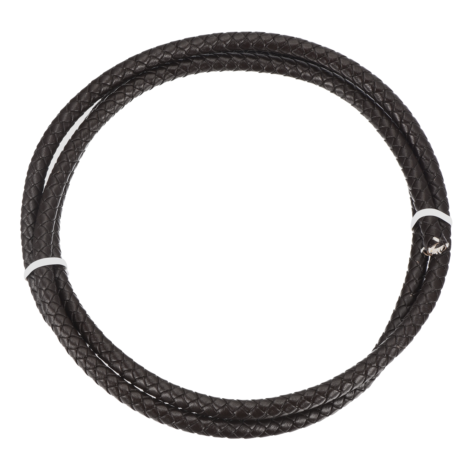 Uxcell Round Braided Leather Cord 6mm Bolo Leather Cord String Rope for ...