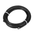 thumbnail image 1 of Uxcell Round Braided Leather Cord, Braided Leather Cord String Rope Folded Leather Strip Braiding Black, 1 of 7
